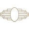 Ekena Millwork Elizabeth Wood Fretwork Pierced Ceiling Medallion, Hickory, 16"W x 8"H x 4 3/8"IW x 7 5/8"IH x 3/8"T CMWP16X08X0375EBHI - alternate 1